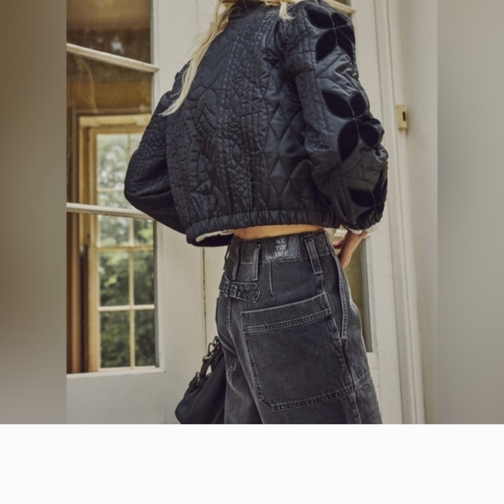 Free People Quinn Quilted Jacket Size L NWOT - Picture 3 of 10